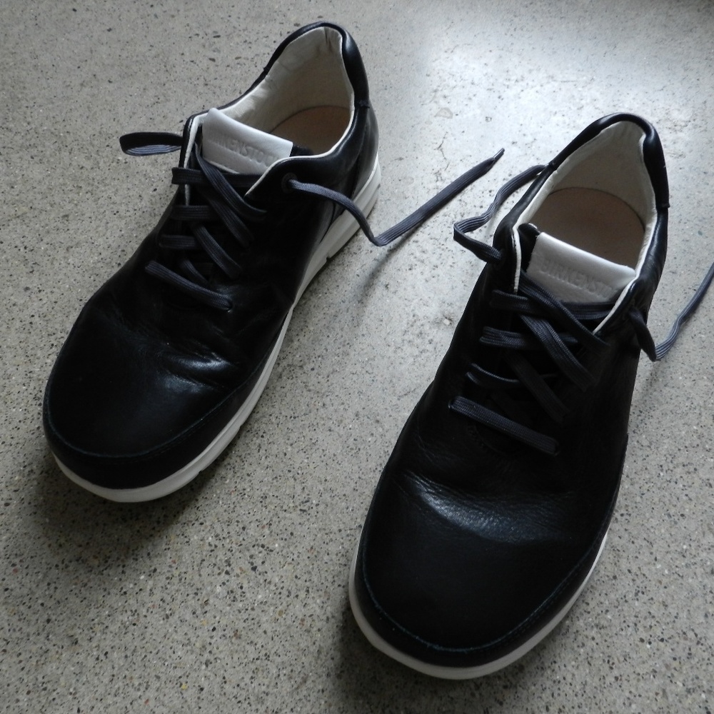 Birkenstock Manitoba Black Leather Shoes Size 11